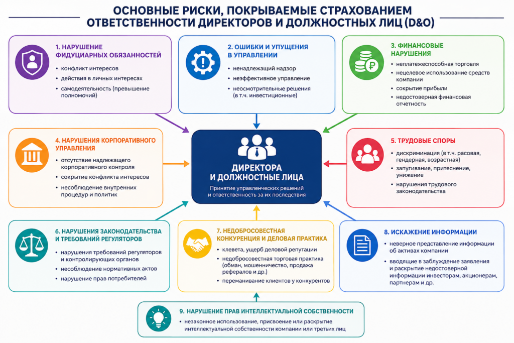 D&O Insurance Risks - Страхование ответственности директоров и должностных лиц - Риски